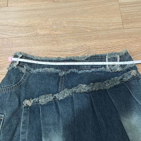 Mid rise denim skirt xxs - Picture 2 of 4